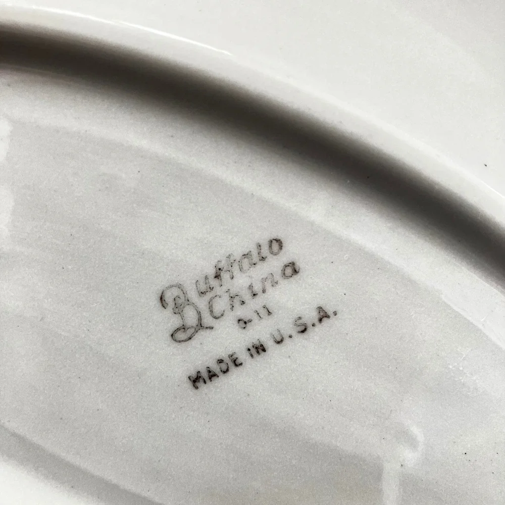 Buffalo China Oval Platter 9.5